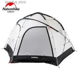 Tents and Shelters Naturehike Clearance Price Cloud Cave Super 4-6 People Tent Canopy Outdoor Camping Group Camping Equipment Hex Tent24327