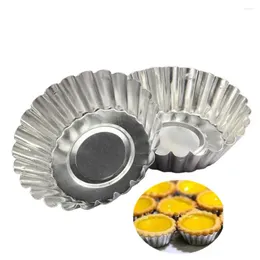 Bakning mögel 1 bit kaka aluminiumlegering tart mögel verktyg cupcake ägg mögel 7 cm diameter kök stencil muffin cookie cutter bak