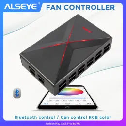 تبريد وحدة تحكم مروحة ALSEYE Bluetooth PC سرعة مروحة التبريد والتحكم في RGB بواسطة تطبيق الهاتف الذكي 14 نظام تبريد القنوات