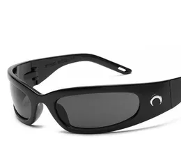 Солнцезащитные очки Модные футуристические технические очки в стиле тысячелетия Спортивные велосипедные очки Trend Antiuv400 Мужские зеркальные солнцезащитные очкиСолнцезащитные очки4274561