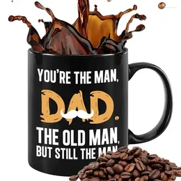 Canecas para meu pai caneca de café cerâmica pai barba 350ml presentes do dia dos pais da filha você é o homem para e