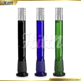 Glass Bong Downstem 4 4,5 5 pollici 4 bracci alberi Perc di alta qualità a mano soffiata verso il gambo broncio di b. Accessori per fumo di fumatori 420 regalo nero blu verde