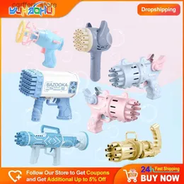 Arma brinquedos bolha arma crianças brinquedos automático soprando bolha pistola de água bolha máquina bazuca bolha arma bolha armas bolha bazooka brinquedos ao ar livre 240327