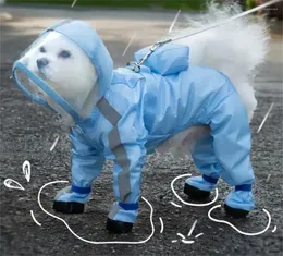 Hundkläder husdjurskläder lite regnrock fyra meter vattentät all inclusive teddy poncho liten medelstor