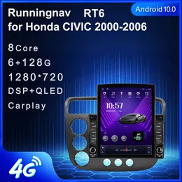 9.7 "novo android para honda civic 2000-2006 rhd tesla tipo carro dvd rádio multimídia player de vídeo navegação gps rds sem dvd carplay android auto