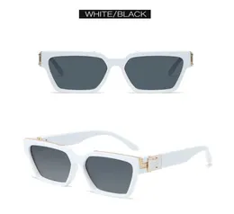 Neue Herren-Sonnenbrille Millionär mit quadratischem Rahmen, Retro-glänzende goldene Sommer-UV400-Linse, Laser-Logo, Top-Qualität, Brille2460771