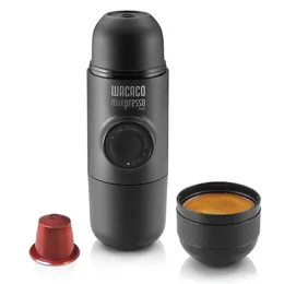 Wacaco Minipresso NS, Nespresso Original Capsules 및 호환 가능한 여행 커피 하인, 수동으로 작동하는 피스톤 작동과 호환되는 휴대용 에스프레소