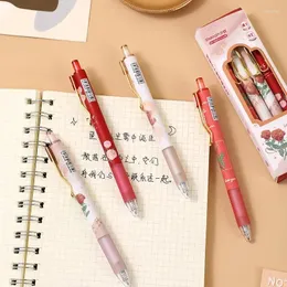 4PCS/SET Cute Pen Writing Supplies Prezent Art Art Romantic Rose St