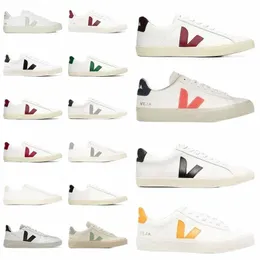 2024 Classic France Brazil Green Low Carbon Life V Organic cotton flats Platform Shoes Womens Casual Designer Leather Sneakers Mens Loafers 36-45 A41