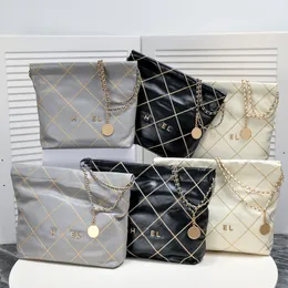 Fashion 22 bag designer shoulder bags Womens classics shopping dag Large capacity luxury handbags Real leather shoulder bag Totes chain women hobo wallet