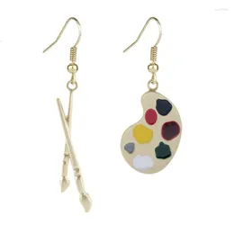 Dangle Earrings Fashion Artist Palette Brush Women Ear Jewelry Ladies Party Associory Gift