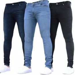 Man Pants Retro Wing Zipper Stretch Jeans Casual Slim Fit Byxor Mannen Plus Size Pencil Pants Denim Skinny Jeans For Men 341K#