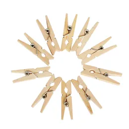 Natural Wooden Clips Photo Clamp Clothespin DIY Wedding Party Craft Decoration Clip Pegs 25/35/45/60/72MM