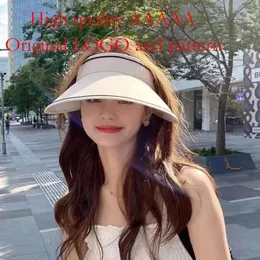 Летняя солнцезащитная женская шляпа обеспечивает защиту от ультрафиолета, модные большие поля, маленькое лицо, обруч для волос с полым верхом, шляпа от солнца, универсальная на открытом воздухе