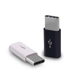 Typ-C-adapter Mikro USB till typ C-laddare för Samsung Galaxy S8 S9 Plus Obs 8 9 USB-C-kabel