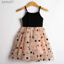 Girl's Dresses Little Girls Summer Dress for Polka Dot Sling Tutu Princess Party Gown Birthday Wedding Children Clothing Kids Casual Dress 3-8Y yq240327