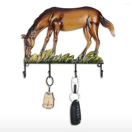 Hooks Iron Creative Home Decoration Metal Hook Retro Horse Living Room Wall Hanging Crafts For Bedroom Study