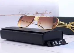 Дизайнерские поляризационные солнцезащитные очки для мужчин, стеклянные зеркальные линзы, винтажные солнцезащитные очки, аксессуары для очков, женские с коробкой 12278119571