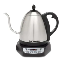 Bonavita 1L digitaler Schwanenhals-Wasserkocher mit variabler Temperatur, geeignet zum Brühen und Tee, Ausgießkontrolle, 6 voreingestellte Temperaturen, Café oder Heimgebrauch,