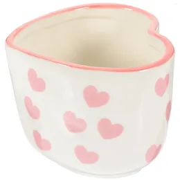 Portacandele Love Cup Taper Cena Party Ceramica per tavola Candeliere fresco Festival Cuore Ceramica