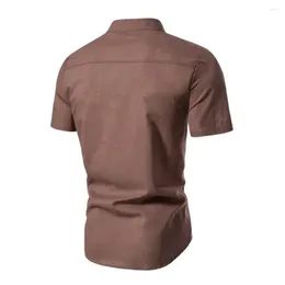 Homens camisetas Estilo relaxado homens camisa colarinho elegante slim fit verão para eventos de negócios formais macios