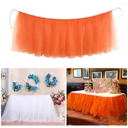 Bord kjol baby shower polyester bankett bröllop hem textil party dekor mjuk lättvikt tillbehör praktisk el
