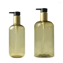 Storage Bottles 8PCS 300ml 500ml Shampoo Conditioner Plastic Pump Bottle Body Shower Gel Hand Sanitizer Dispenser Refillable Lotion