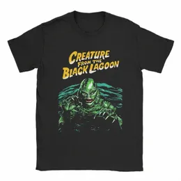 Homens camisetas Criatura do Lago Negro Criativo Pure Cott Tees Camiseta de manga curta Crewneck Tops New Arrival N3Vf #