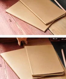 كامل 88x155cm ورقة دفتر ملاحظات فارغة كتاب Notepad Vintage Soft Copybook اليومية Memos Kraft Cover Notebooks Notepad5717604