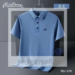 Malbon Mens Tshirts Summer Bordado Malbon Golf Polo Camise