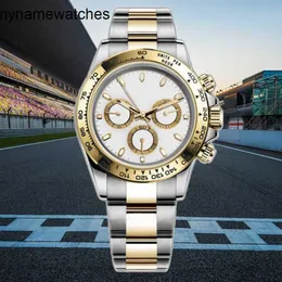 Rolaxs Watch Szwajcarskie na rękę luksus Rolasx Dayton Mechanical 4130 ruch ze stali nierdzewnej 40 mm Top Quality For Men Gold Watchs Designer de Luxe Foldin