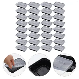 Dinnerware 50 Pcs Disposable Lunch Box Storage Containers For Rectangular Boxes Go Portable Plastic Takeaway Salad Packaging
