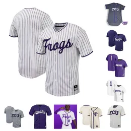 Texas Christian TCU 0 Tre Richardson 55 Brayden Taylor 11 Austin Davis 1 Elijah Nunez 32 Cole Fontenelle baseball jersey 5 Anthony Silva 14 Karson Bowen 4 Byrne 6 Boyers