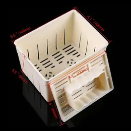 Novo 2024 1pc Diy Plastic Homemade Tofu Maker Press Pressione Kit de molde Tofu Máquinas de fabricação de soja Pressionando molde com cozinha de pano de queijo para para para para