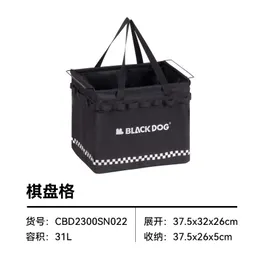 Blackdog Traveler 야외 저장 바구니 캠핑 장비 접이식 저장 대기업 휴대용 저장 백