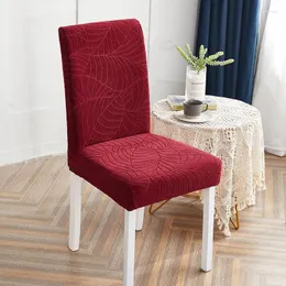 أغطية كرسي حديثة بسيطة مختلفة من ألوان صلبة مقعد مقعد جاكار مرن مقاوم للماء مناسبة لمطبخ غرفة الطعام الداخلية