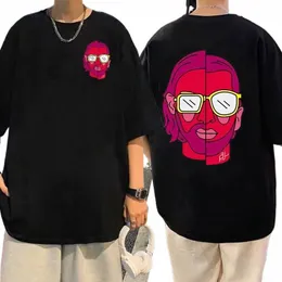 le mde chicoグラフィックプリントTシャツストリートウェアアルバムpnlフレンチラップTシャツ夏コットTシャツ半袖男性fi tes i0bs＃