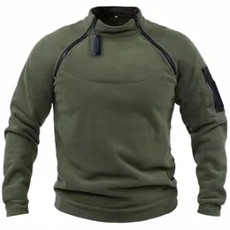 oss mäns taktiska utomhusjacka jaktkläder varma blixtlås fleece pullover man vindsäker våren vinterrock termisk underkläder e2mr#