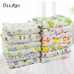 Fabric Buulqo Printed Cotton Knitting Fabric Stretchy Cartoon Interlock Jersey Cloth For DIY Sewing Uphostery Baby Clothing Tissue