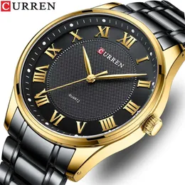 Curren Karien 8409 Men's Quartz Minimalist Business Stripe Casual Watch