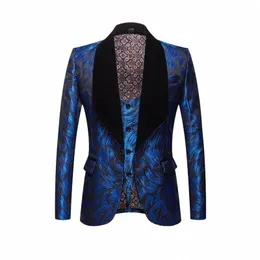 men's Suit US Large Size36-46 High Quality Dr Men Jacquard Fabric Suit Jacket 4845#