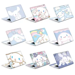 Carriers Diy Cinnamoroll Cover-Aufkleber für Laptop 13,3 Zoll 15,6 Zoll 17 Zoll PVC-Skins Aufkleber Laptop-Hülle für Bookpro/Lenovo/Dell/HP Dekorieren Sie den Aufkleber