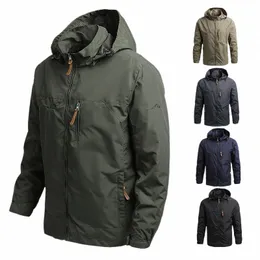 men Military Cam Jacket Waterproof Windbreaker Winter Hooded Zip-Up Jackets Man Softshell Army Jacket Bomber Coat Outwear b38u#