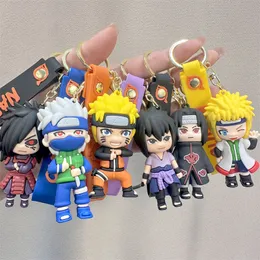 Accessori portachiavi firmati Anelli portachiavi con figura di Naruto del cartone animato Ciondolo chiave Naruto Kakashi Portachiavi per auto