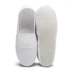 Sapatos de dança ushine EU22-45 lona chinelos de yoga professor ginásio fitness exercício indoor preto ballet para crianças meninas mulher homem