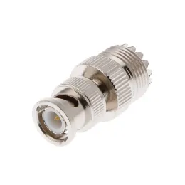 2024 BNC Male Plug To UHF SO239 PL-259 Female Jack RF Coaxial Adapter Cable Connector