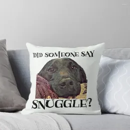 Pillow Did Someone Say Snuggle Lovable Black Lab Throw Covers For Pillows Case ChristmasMöbel & Wohnen, Dekoration, Dekokissen!