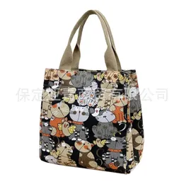 Nylon grande armazenamento reutilizável dobrável eco saco de compras kawaii tote dos desenhos animados à prova dwaterproof água lojista supermercado bolsas bonito