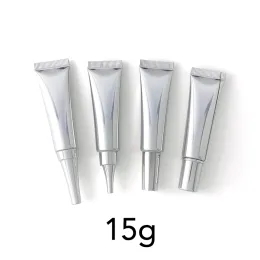 Tips 20st 15 ml Sier Plastic Squeeze Bottle 15g Refillerbar kosmetisk container Eye Cream Essence Lotion Prov Soft Tube tom