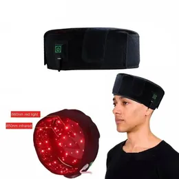 Massageador de cabelo com luz vermelha, equipamento de tratamento de luz vermelha infravermelha próxima de 660nm e 880nm, reparação de danos capilares e crescimento de cabelo